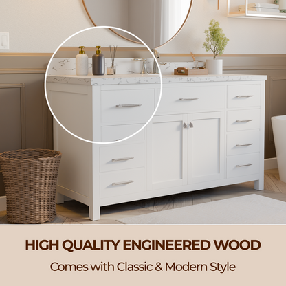 Caroline 60" Single Bath Vanity