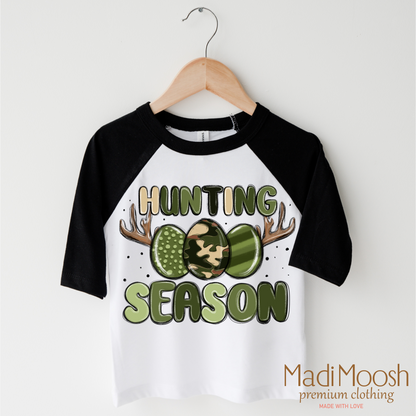 Kids Easter Egg Hunting Shirt - Hunting Season Boys Easter Tee