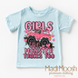Girls Like Monster Trucks Too Shirt - Kids Monster Truck Tee