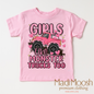 Girls Like Monster Trucks Too Shirt - Kids Monster Truck Tee