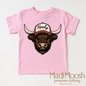Howdy Highland Cow Western Shirt - Kids Country Tee