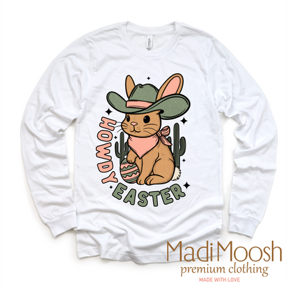 Howdy Easter Bunny Western Shirt - Kids Western Tee