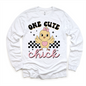One Cute Chick Easter Shirt - Girls Retro Easter Tee