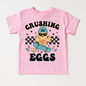 Crushing Eggs Easter Shirt - Girls Skater Eater Tee