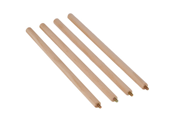 10"L DOWEL 4EA/BG, NATURAL