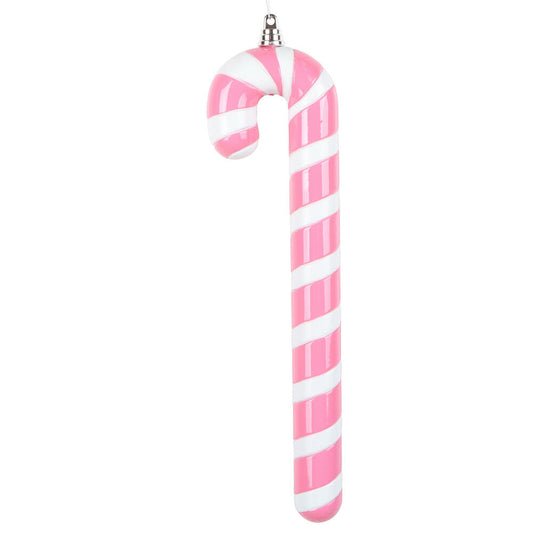 Santa's Sweet Shoppe Collection - 12" Luxe Enamel Candy Cane Ornament
