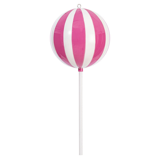 Santa's Sweet Shoppe Collection - 24" Luxe Enamel Round Lollipop Ornament