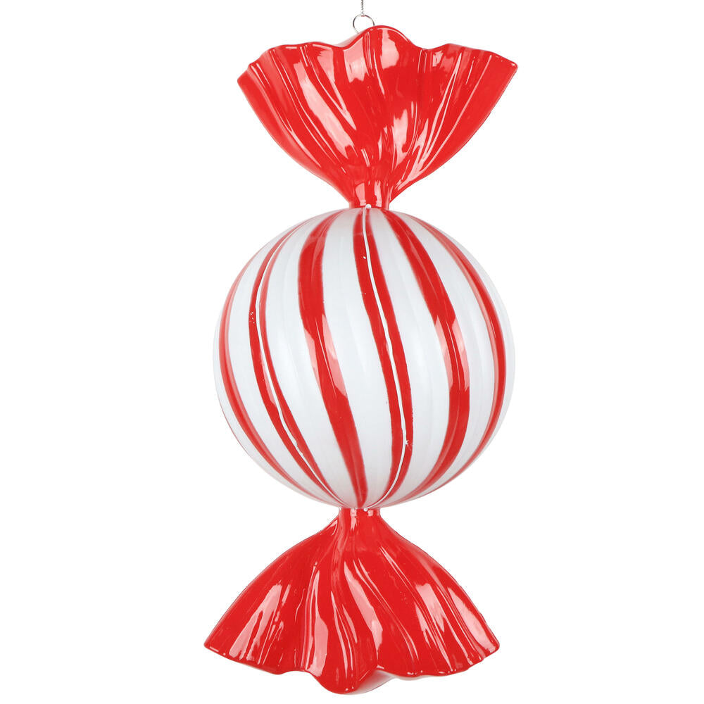 Santa's Sweet Shoppe Collection - 13" Luxe Enamel Swirl Candy Ornament