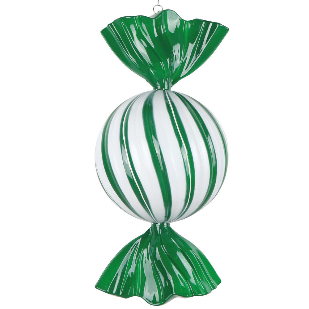 Santa's Sweet Shoppe Collection - 13" Luxe Enamel Swirl Candy Ornament