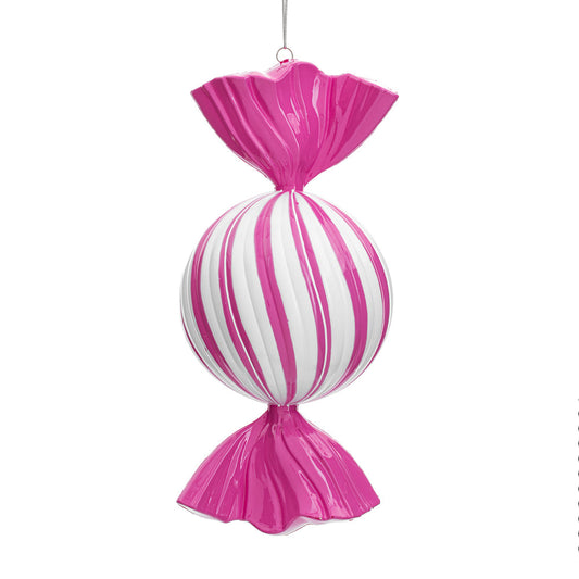 Santa's Sweet Shoppe Collection - 13" Luxe Enamel Swirl Candy Ornament