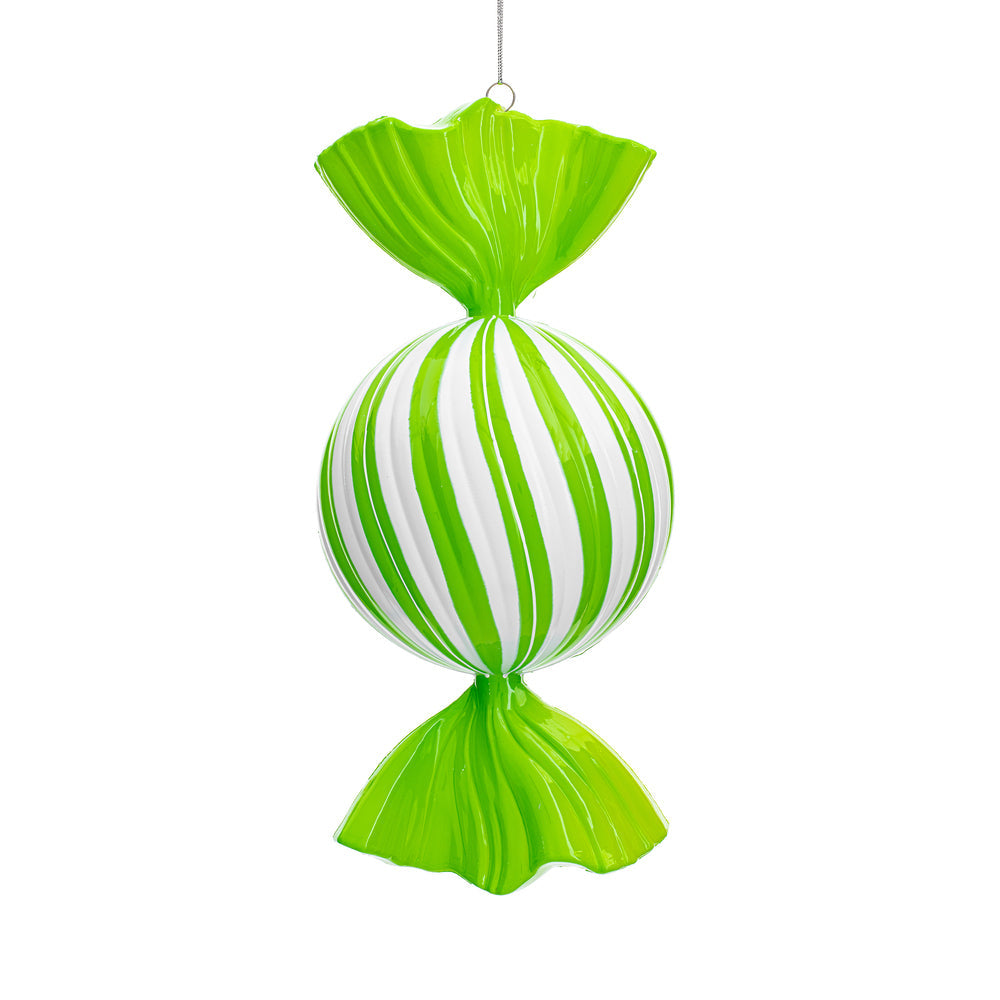 Santa's Sweet Shoppe Collection - 13" Luxe Enamel Swirl Candy Ornament