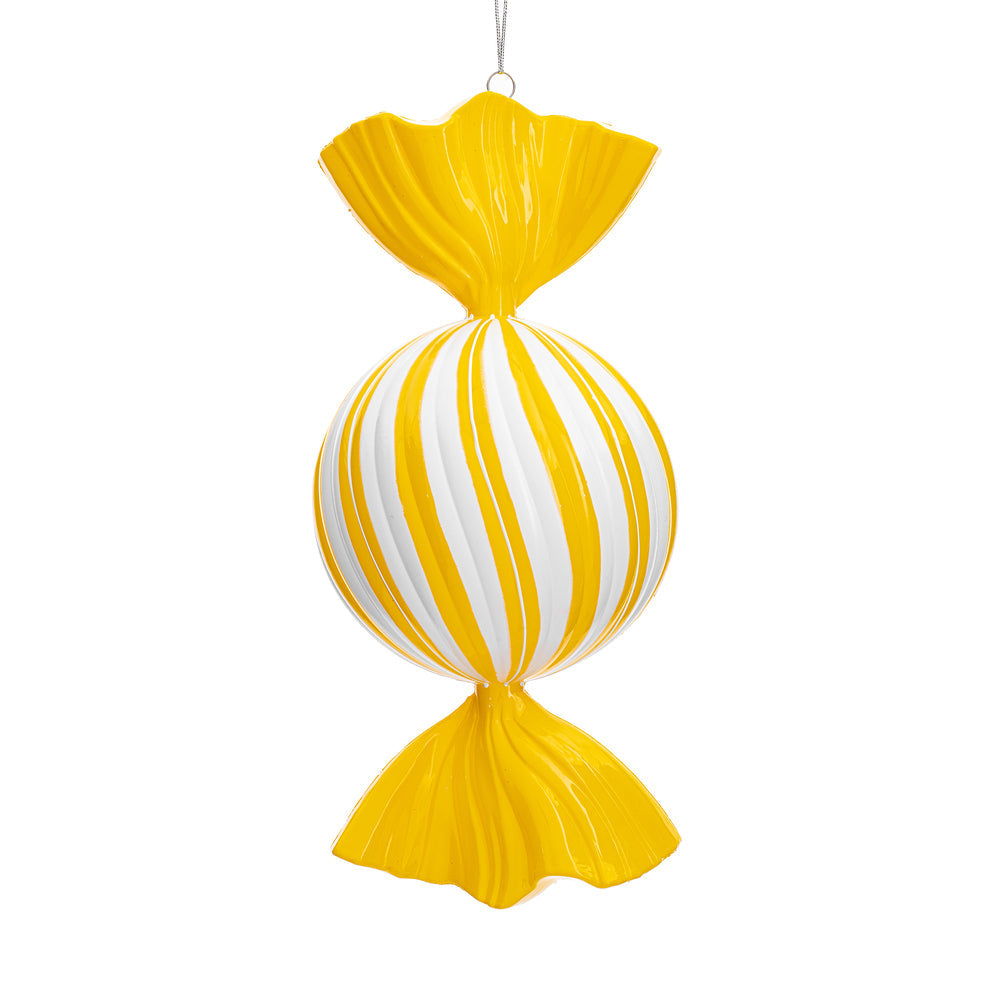 Santa's Sweet Shoppe Collection - 13" Luxe Enamel Swirl Candy Ornament