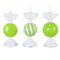 Santa's Sweet Shoppe Collection - 7" Luxe Swirl Enamel Candy Ornament - SET OF 3