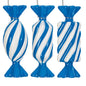 Santa's Sweet Shoppe Collection - 4" Luxe Swirl Enamel Candy Ornaments - SET OF 3