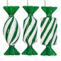 Santa's Sweet Shoppe Collection - 4" Luxe Swirl Enamel Candy Ornaments - SET OF 3