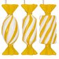 Santa's Sweet Shoppe Collection - 4" Luxe Swirl Enamel Candy Ornaments - SET OF 3