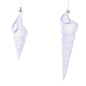 Santa's Sweet Shoppe Collection 9" Purple Conical Shell Ornament - SET OF 2