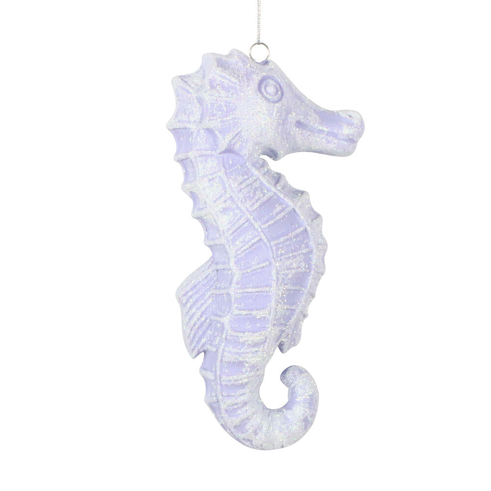 Santa's Sweet Shoppe Collection 6.5" Purple Seahorse Ornament