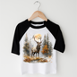 Retro Elk Watercolor Nature Scene Shirt - Kids Tee