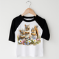Retro Squirrel Watercolor Nature Scene Spring Shirt - Kids Tee