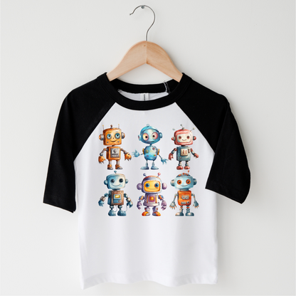 Cute Retro Robot Shirt - Kids Robot Shirt