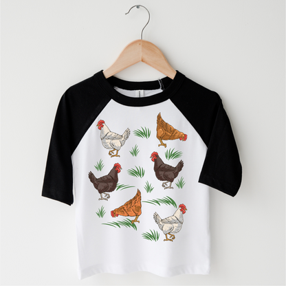 Cute Retro Chicken Farm Shirt - Chicken Tee