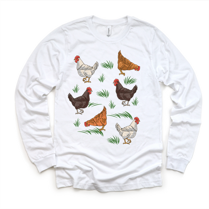 Cute Retro Chicken Farm Shirt - Chicken Tee