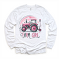 Farm Girl Pink Tractor Shirt - Girls Tractor Shirt