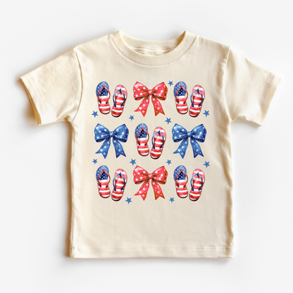 Flip Flops And Bows 4th Of July Shirt - Independence Day Tee
