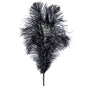 22" OSTRICH PLUME FEATHER SPRAY BLACK
