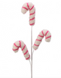 26" CHENILLE GLITTER CANDY CANE SPRAY