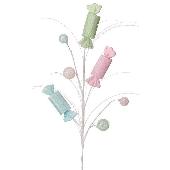 30" GLITTER SWEETS SPRAY W/SUGAR BALL- PASTEL