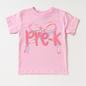 Girls Pre-K Bow Back To School Shirt - First Day Of School Tee