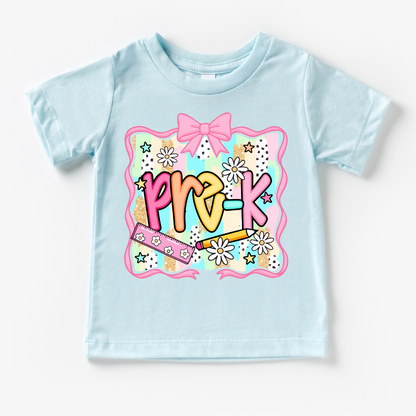 Girls Pre-K School Shirt - Back To School Tee