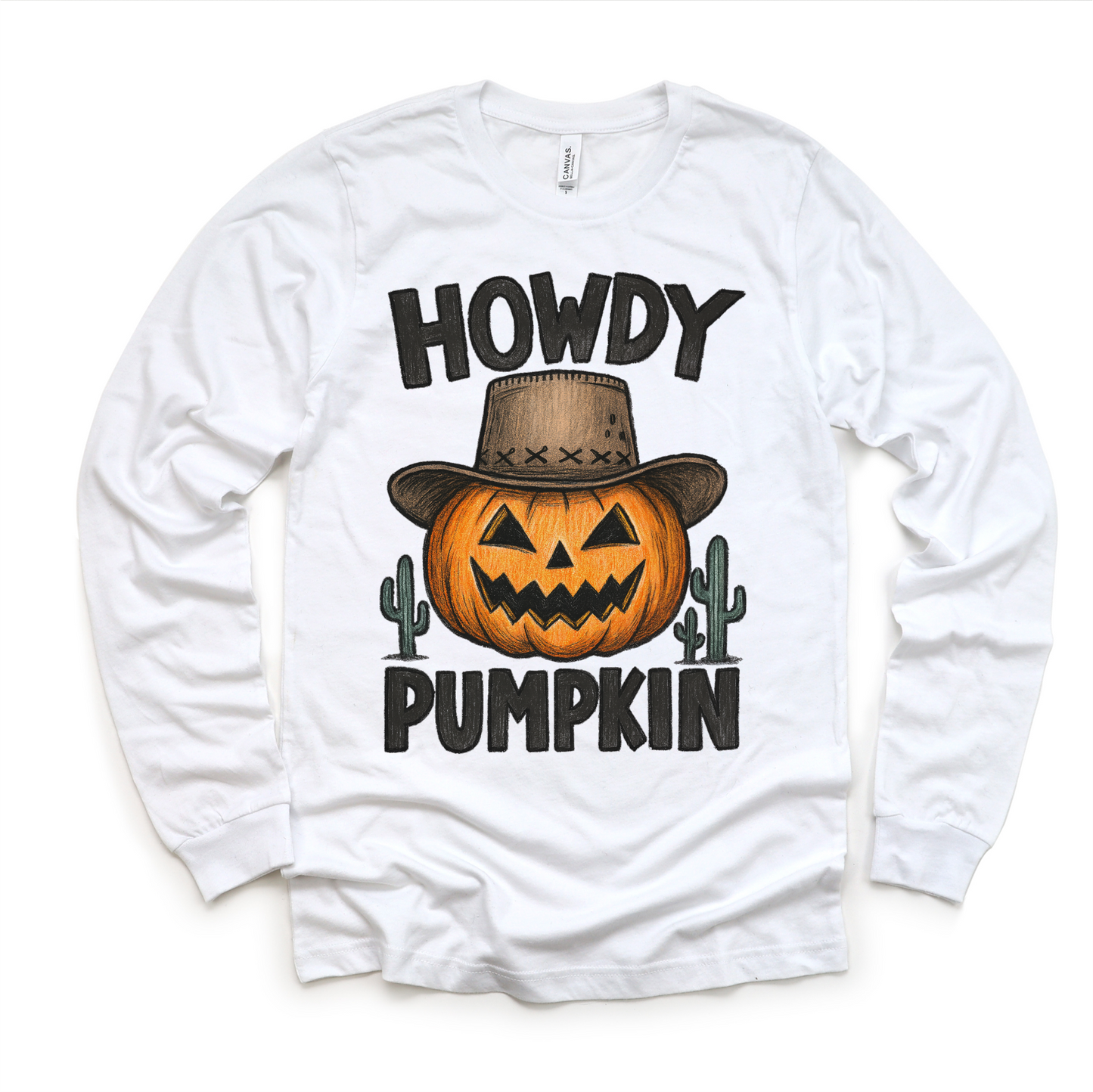Howdy Pumpkin Western Halloween Shirt - Halloween Tee