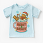 Merry & Bright Gingerbread Man Shirt - Christmas Tee
