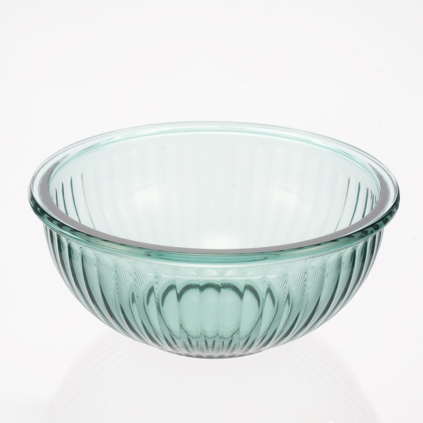 Borosilicate Glass Mixing Bowl Set- Diamond Blue (W/ Handle)