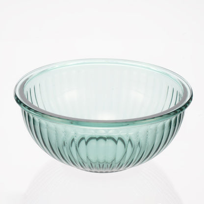Borosilicate Glass Mixing Bowl Set- Diamond Blue (W/ Handle)