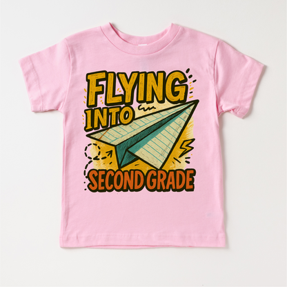 Flying Into Second Grade Back To School Shirt | First Day Of School Tee