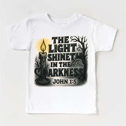 The Light Shineth In The Darkness Shirt - Christian Tee MZ26