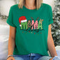 Mama Claus, Santa, Plaid, Leopard Print, Christmas Super Soft Tees