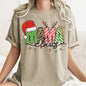 Mama Claus, Santa, Plaid, Leopard Print, Christmas, Comfort Colors, Tshirt