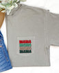 Mama Mama Mama Mama, Christmas Pocket, Leopard Print, Red, Green, Winter, Snow, Xmas Pocket Tee Comfort Colors T-Shirt