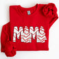 Mama, Christmas Cake, Santa, Winter, Snow, Varsity, Retro, Vintage Sweatshirt