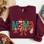 Mama, Christmas Fun, Reindeer, Hot Chocolate, Cake Sweatshirt