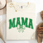 Mama, Green Bow, St Patrick's Day, Shamrock, Clover, Lucky, Leprechaun Tshirt Comfort Colors T-Shirt