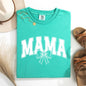 Mama, Green Bow, St Patrick's Day, Shamrock, Clover, Lucky, Leprechaun Tshirt Comfort Colors T-Shirt