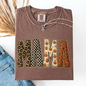 Mama, Halloween Pattern, Leopard Print, Checkered, Pumpkin, Comfort Colors T-Shirt