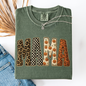 Mama, Halloween Pattern, Leopard Print, Checkered, Pumpkin, Comfort Colors T-Shirt
