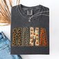 Mama, Halloween Pattern, Leopard Print, Checkered, Pumpkin, Comfort Colors T-Shirt